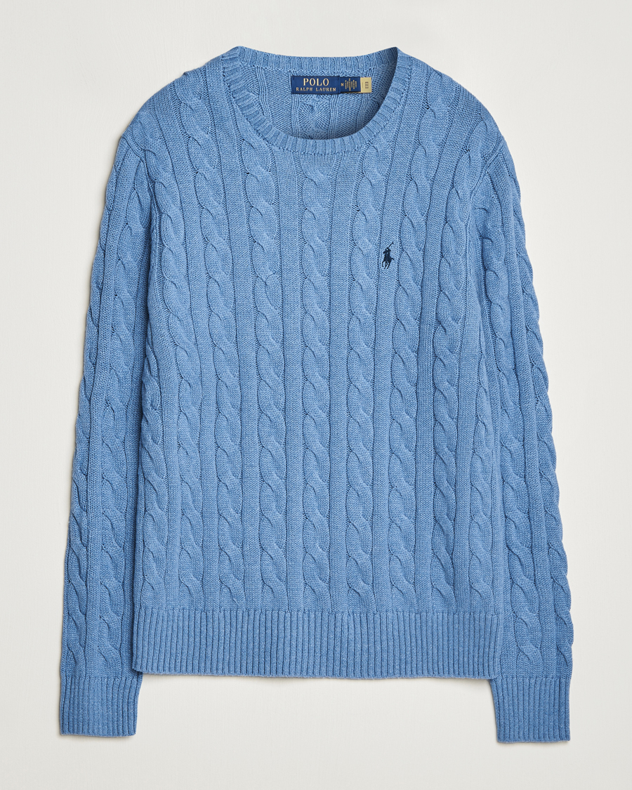 Herren | Special gifts | Polo Ralph Lauren | Cotton Cable Pullover Sky Blue Heather