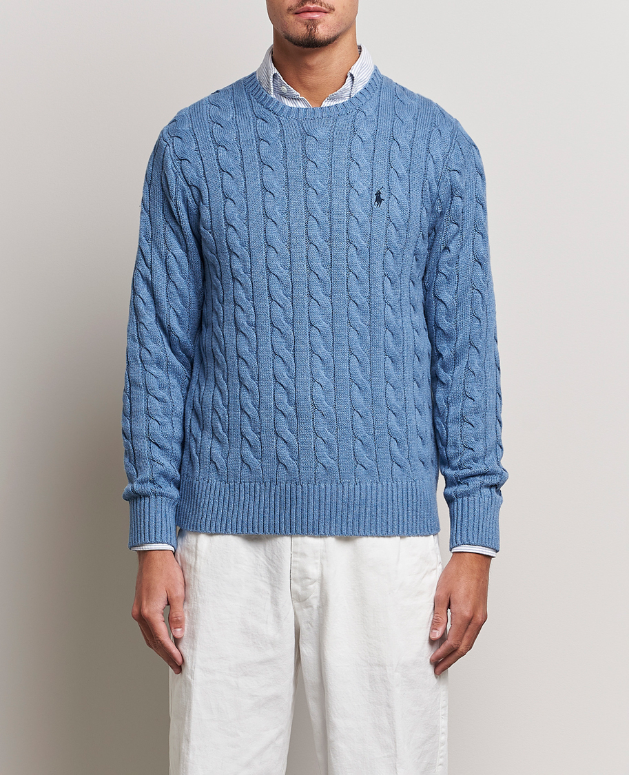 Herren | Special gifts | Polo Ralph Lauren | Cotton Cable Pullover Sky Blue Heather