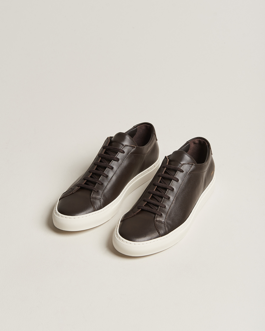 Common Projects Original Achilles Pebbled Leather Sneaker Dark