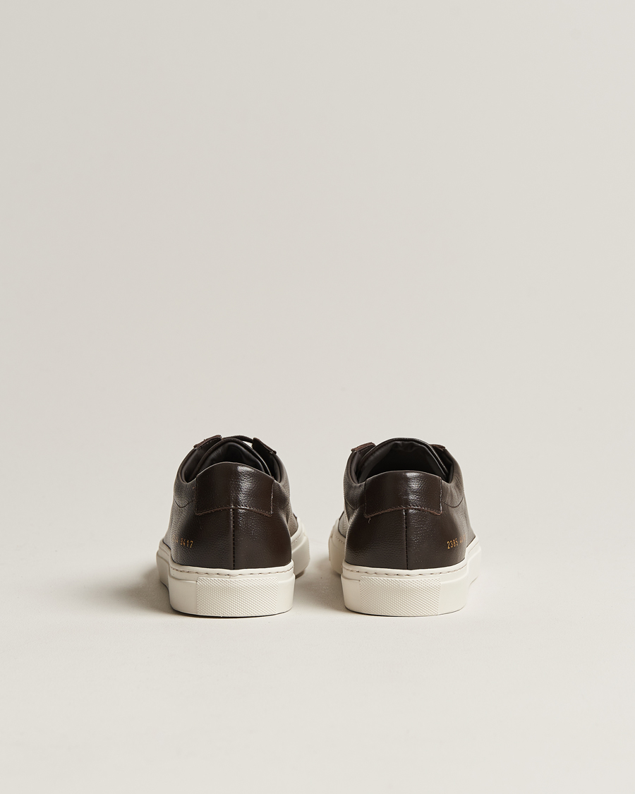 Herren | Common Projects Original Achilles Pebbled Leather Sneaker Dark Brown | Common Projects | Original Achilles Pebbled Leather Sneaker Dark Brown