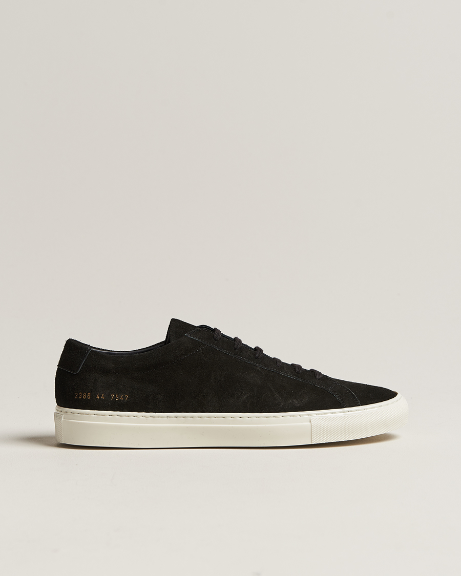 Herren | Common Projects Original Achilles Suede Sneaker Black | Common Projects | Original Achilles Suede Sneaker Black