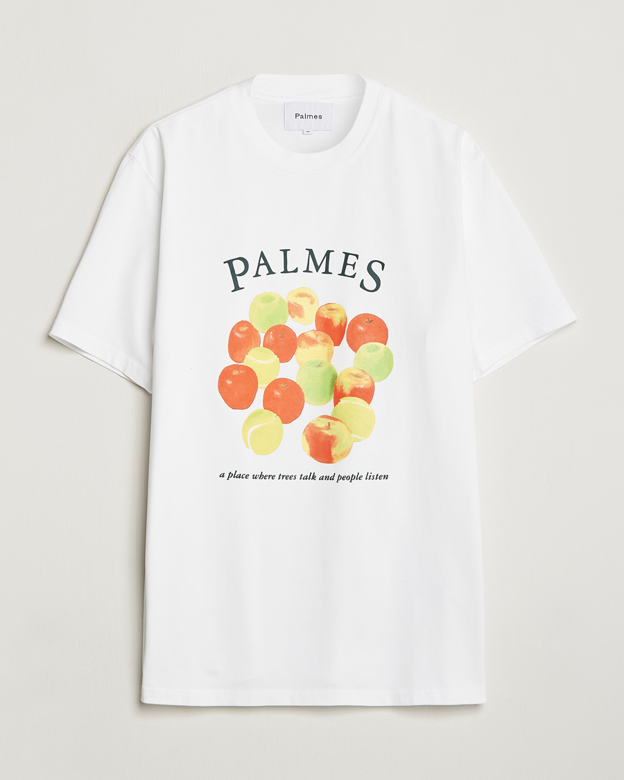 Herren | T-Shirts | Palmes | Apples T-Shirt White