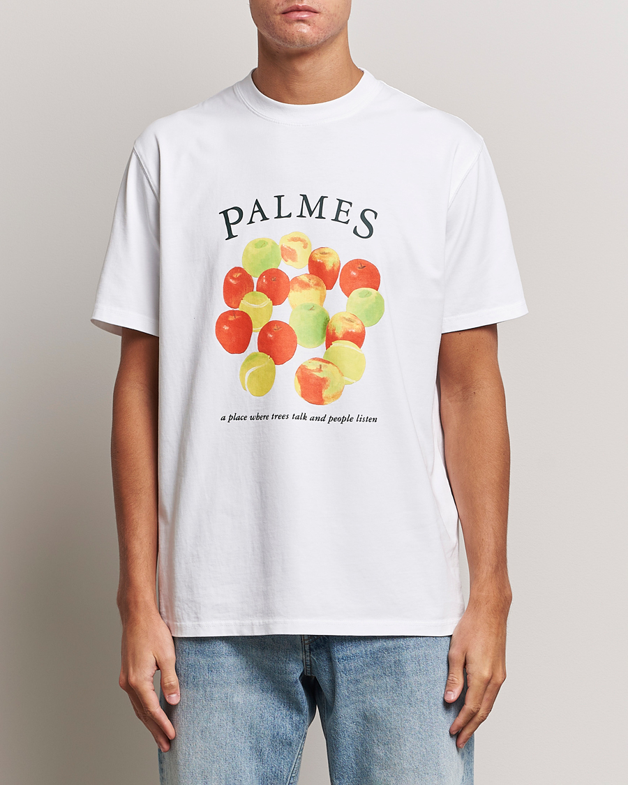 Herren | T-Shirts | Palmes | Apples T-Shirt White