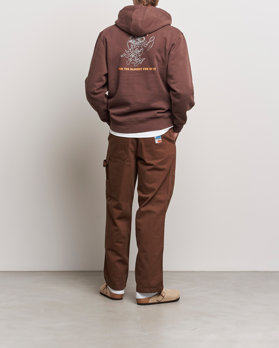 Herren | Pullover | Palmes | Bloody Hooded Sweatshirt Brown
