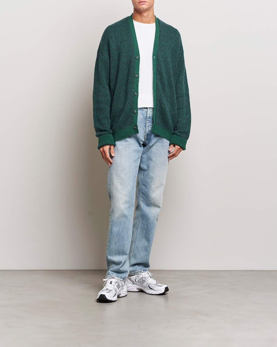 Herren | Pullover | Palmes | Jacquard Knit Cardigan Dark Green