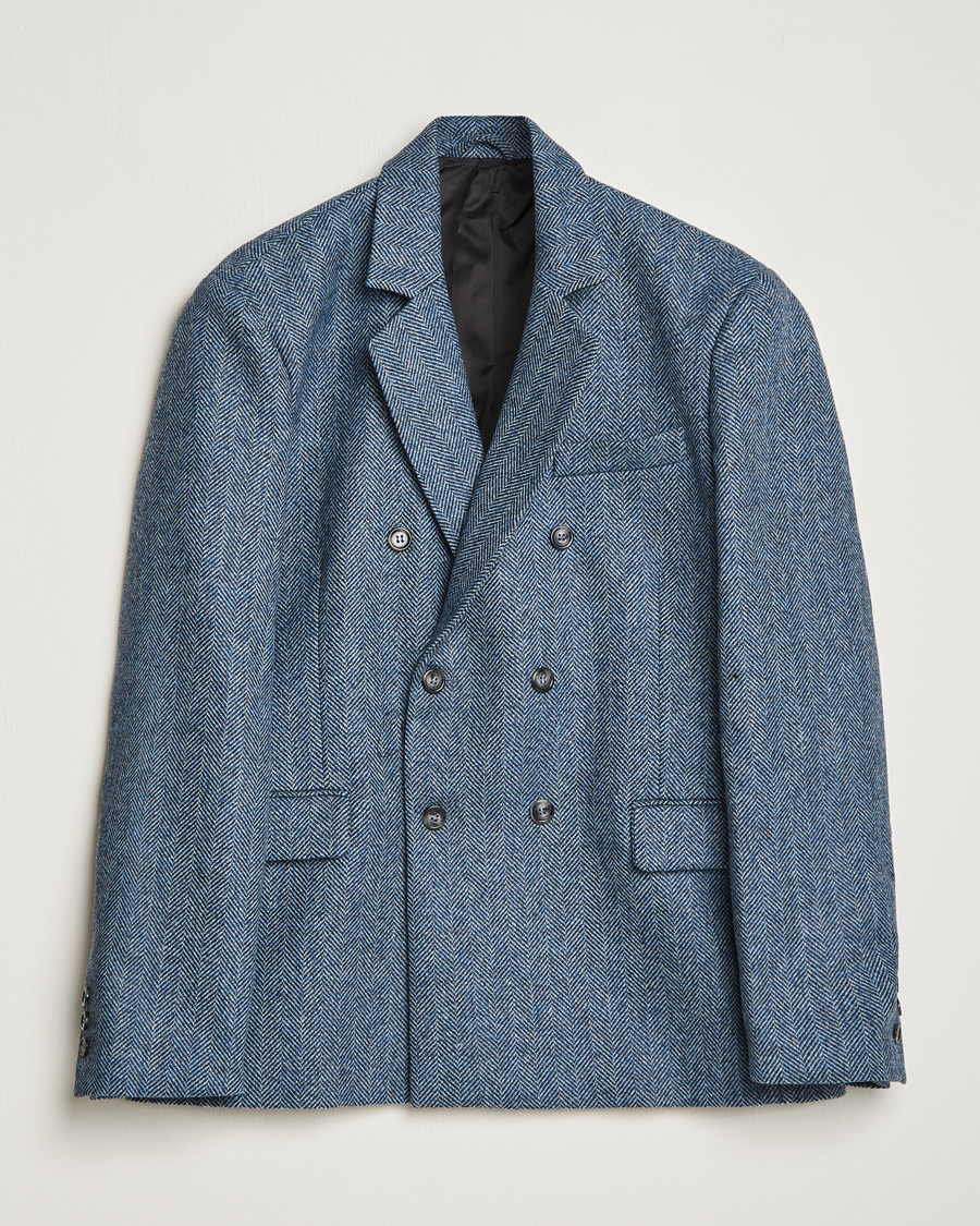 Herren | Sakkos | Palmes | Double Blaze Tweed Sport Coat Navy Herringbone