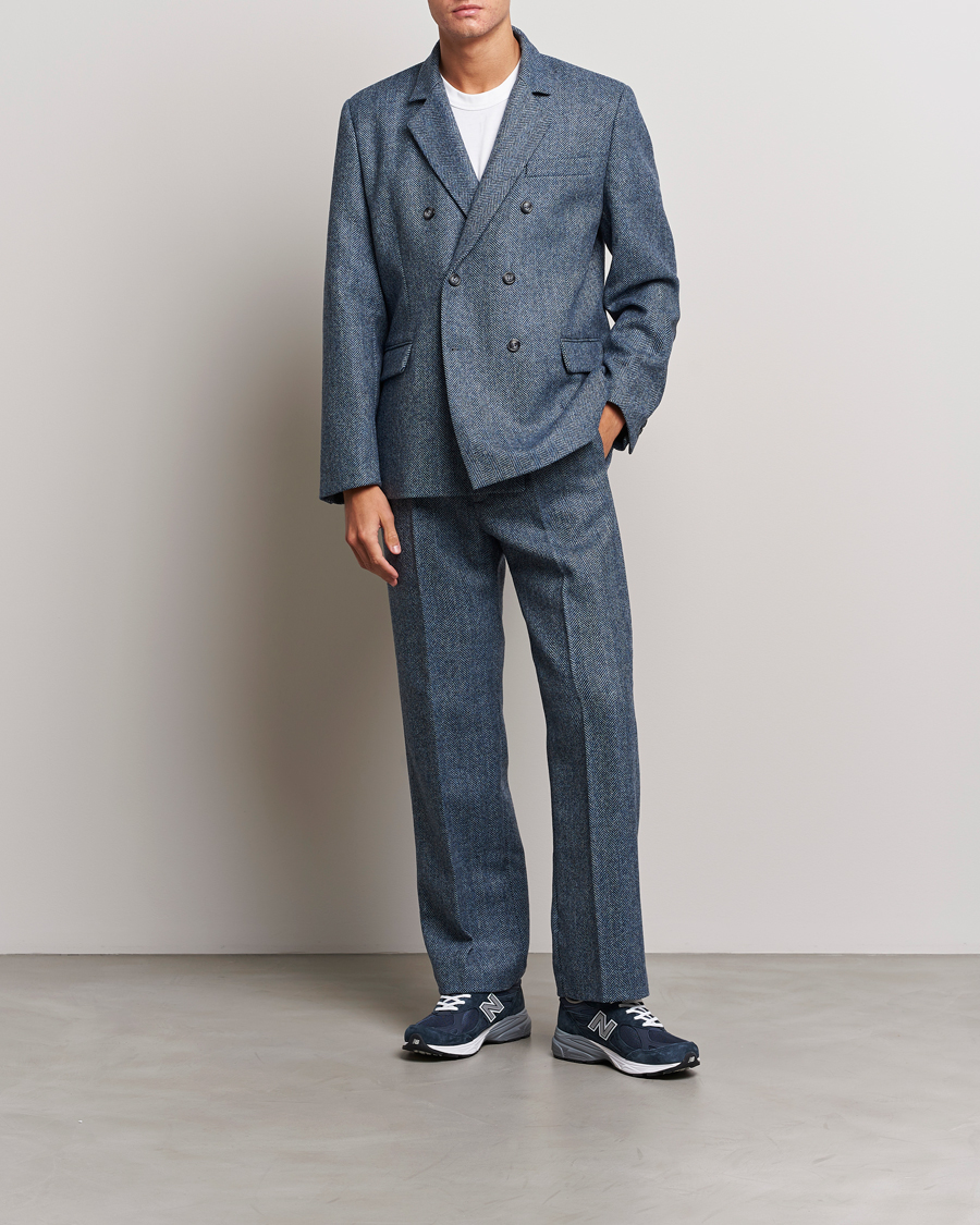 Herren | Sakkos | Palmes | Double Blaze Tweed Sport Coat Navy Herringbone