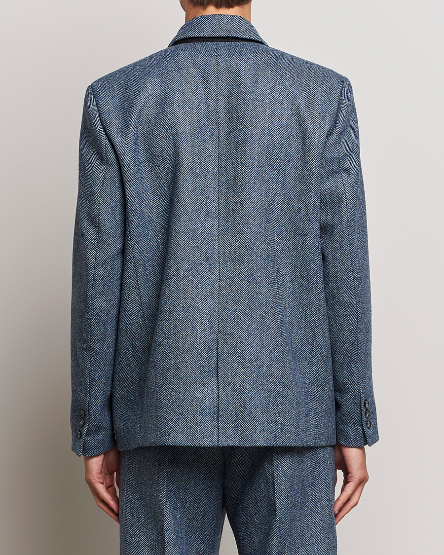 Herren | Sakkos | Palmes | Double Blaze Tweed Sport Coat Navy Herringbone
