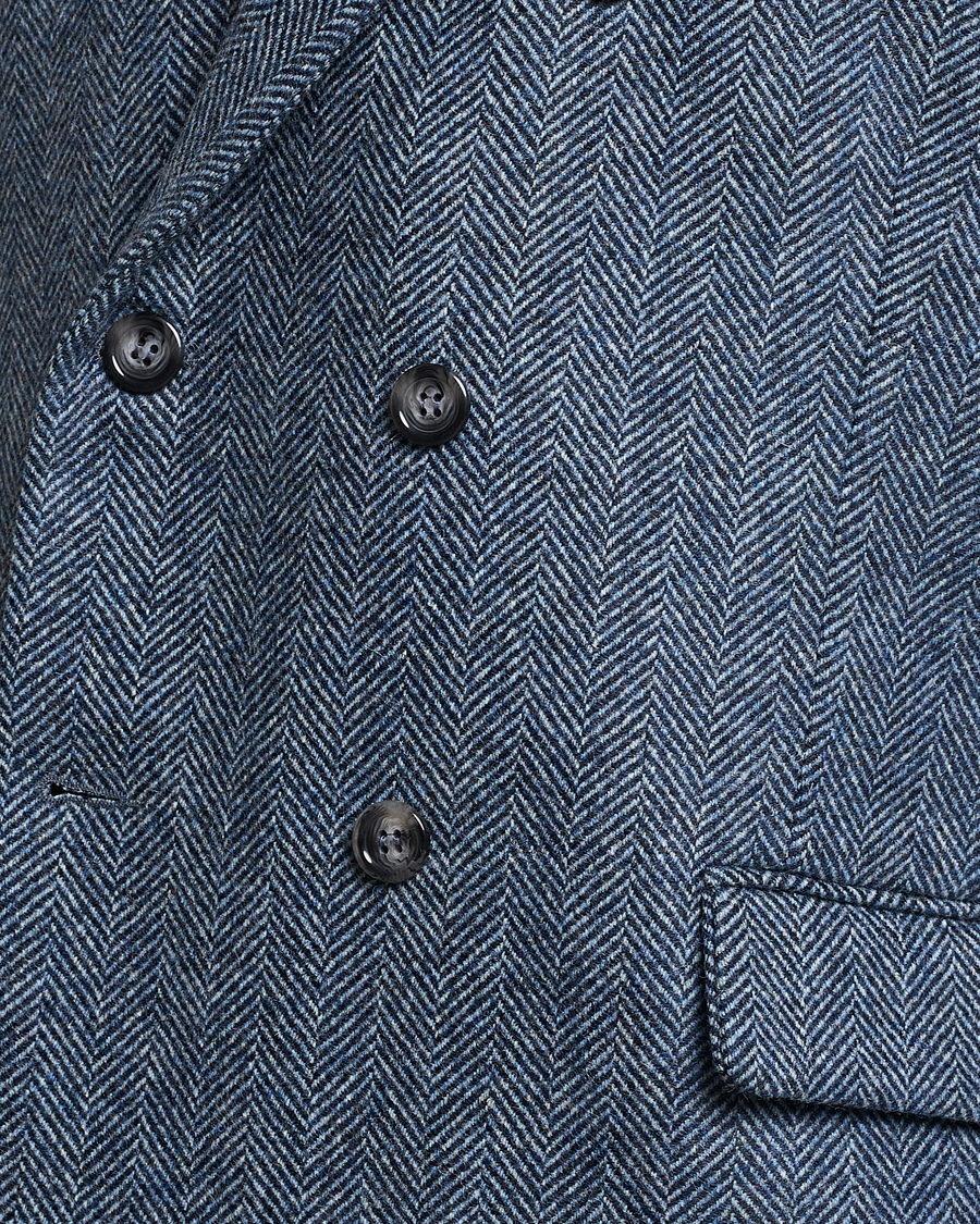 Herren | Sakkos | Palmes | Double Blaze Tweed Sport Coat Navy Herringbone