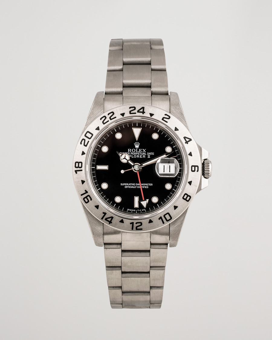 Herren | Rolex Pre-Owned Explorer II 16570 Steel Black | Rolex Pre-Owned | Explorer II 16570 Steel Black