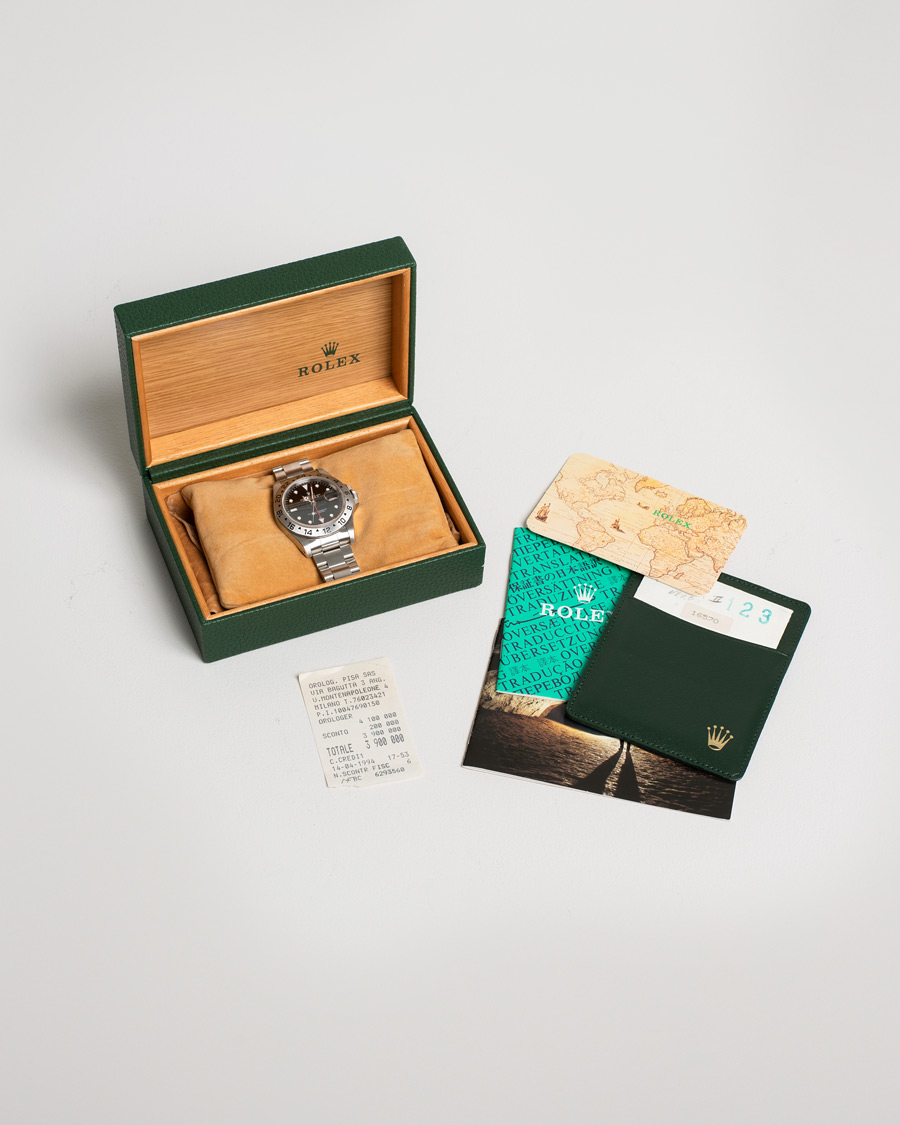 Herren | Rolex Pre-Owned Explorer II 16570 Steel Black | Rolex Pre-Owned | Explorer II 16570 Steel Black