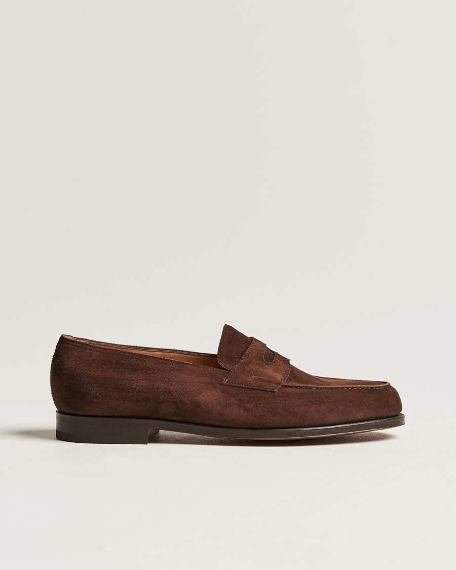 Herren | Loafer | John Lobb | Lopez Penny Loafer Dark Brown Suede