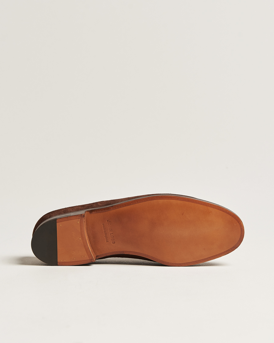 Herren | Loafer | John Lobb | Lopez Penny Loafer Dark Brown Suede