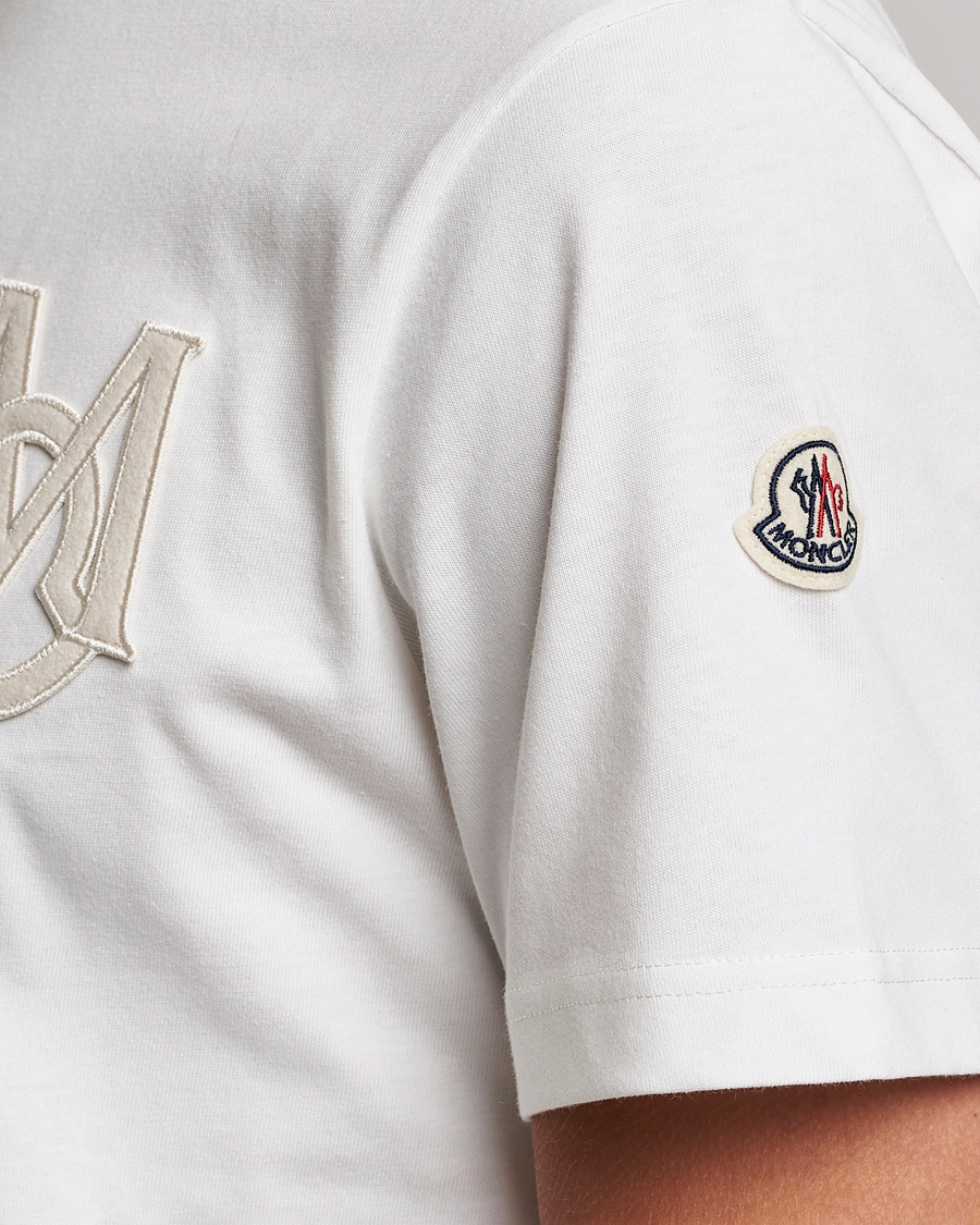 Herren | T-Shirts | Moncler | Embossed Logo T-shirt White