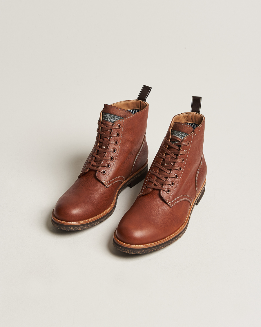 Herren |  | Polo Ralph Lauren | RL Oiled Leather Boot Peanut
