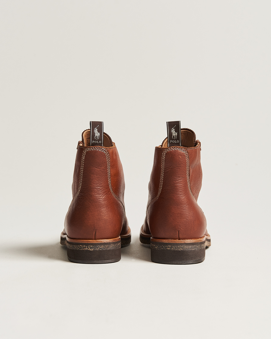 Herren | Polo Ralph Lauren RL Oiled Leather Boot Peanut | Polo Ralph Lauren | RL Oiled Leather Boot Peanut