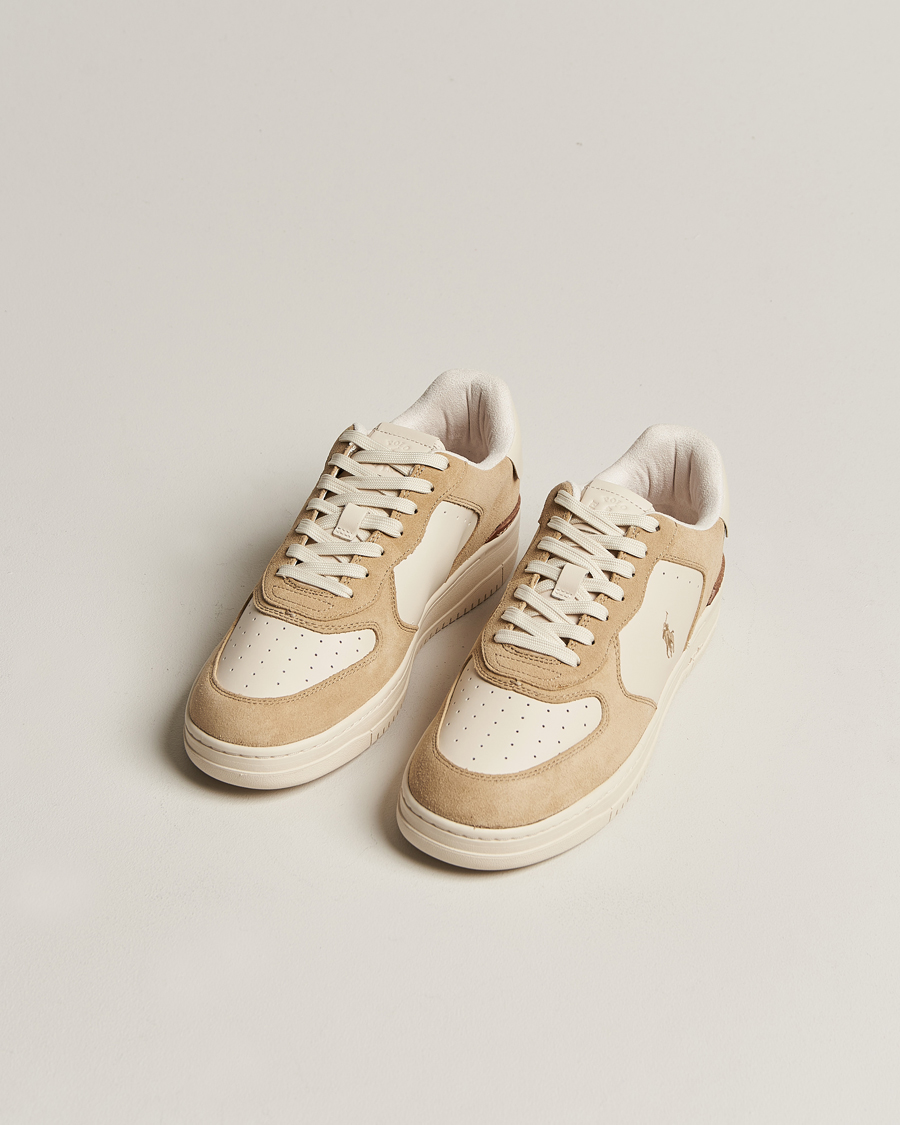 Herren |  | Polo Ralph Lauren | Masters Court Suede Sneaker Bone/Ecru