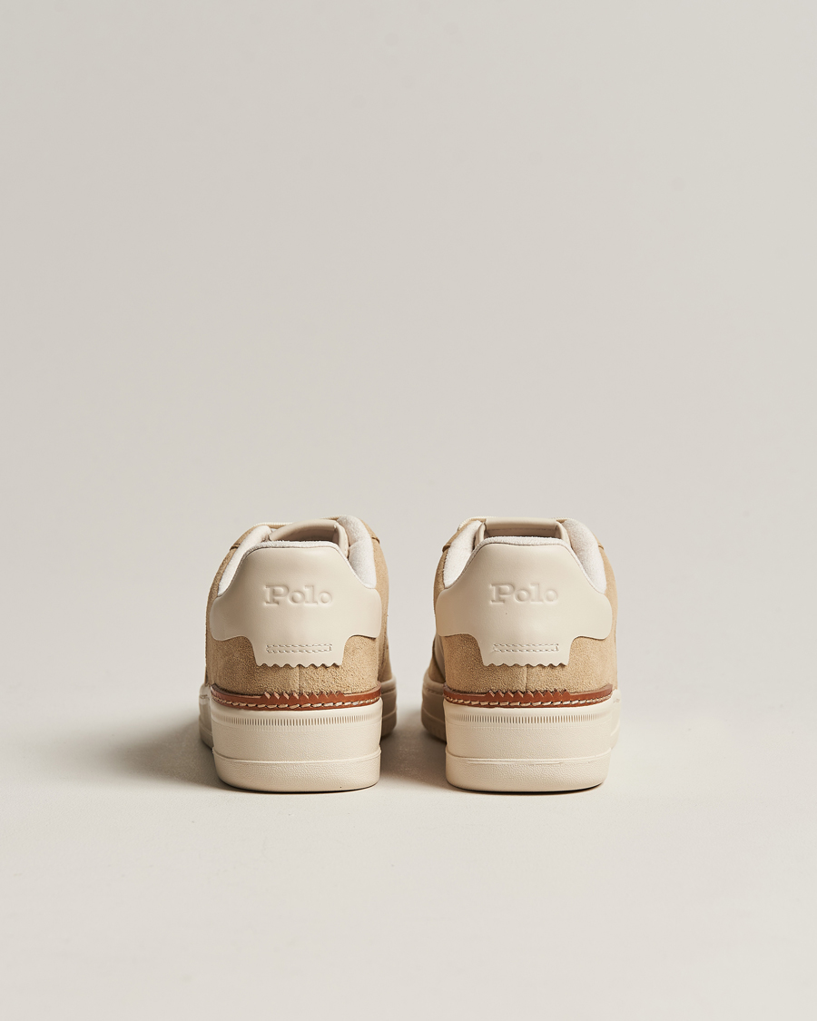Herren | Polo Ralph Lauren Masters Court Suede Sneaker Bone/Ecru | Polo Ralph Lauren | Masters Court Suede Sneaker Bone/Ecru