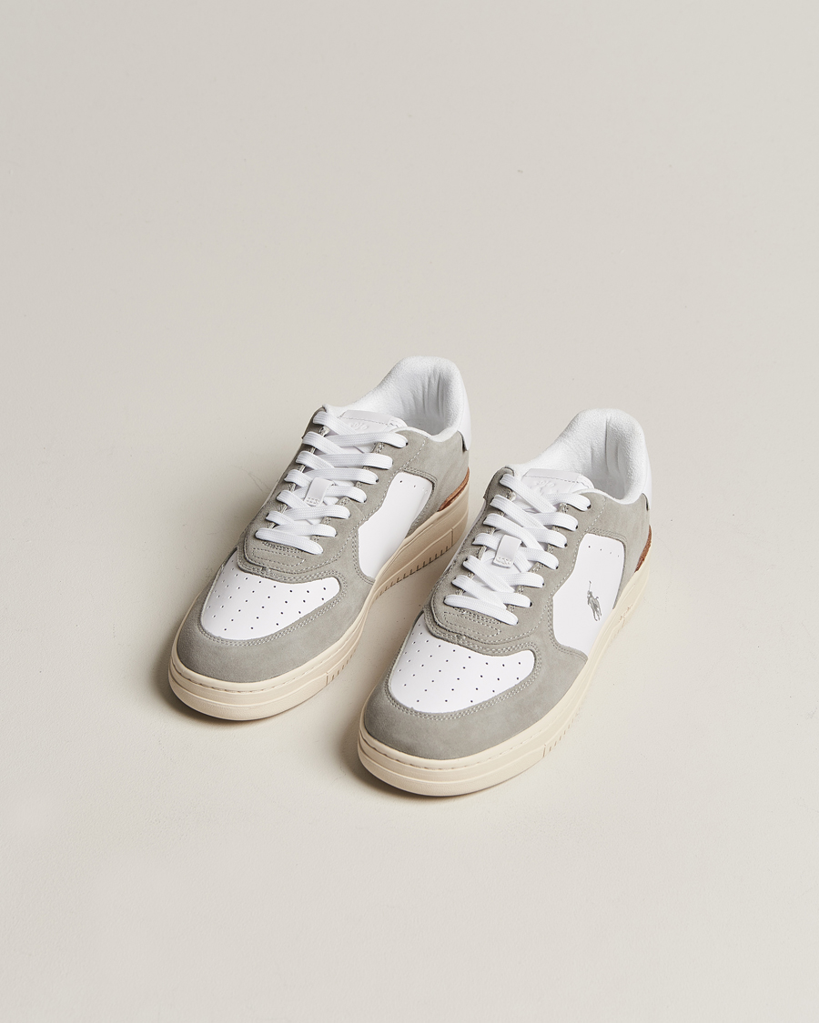 Herren |  | Polo Ralph Lauren | Masters Court Suede Sneaker Grey/White