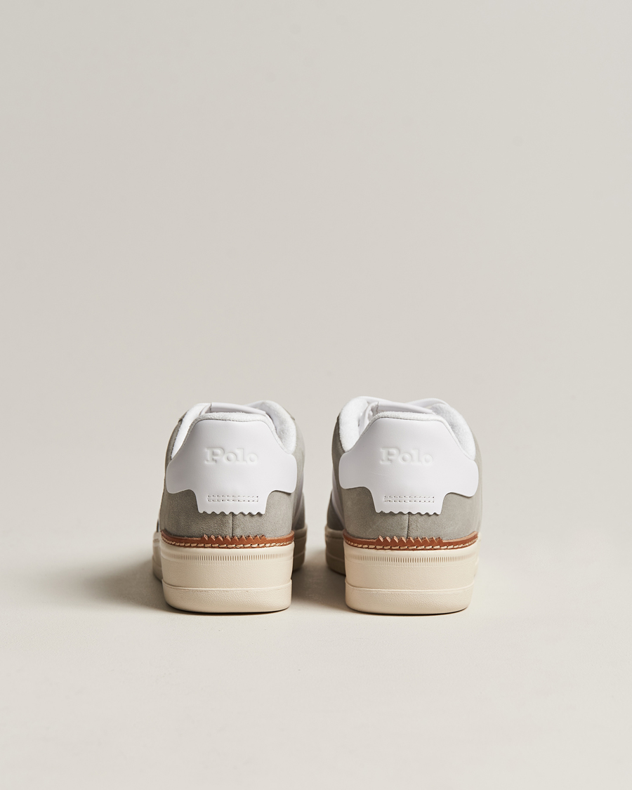Herren | Polo Ralph Lauren Masters Court Suede Sneaker Grey/White | Polo Ralph Lauren | Masters Court Suede Sneaker Grey/White