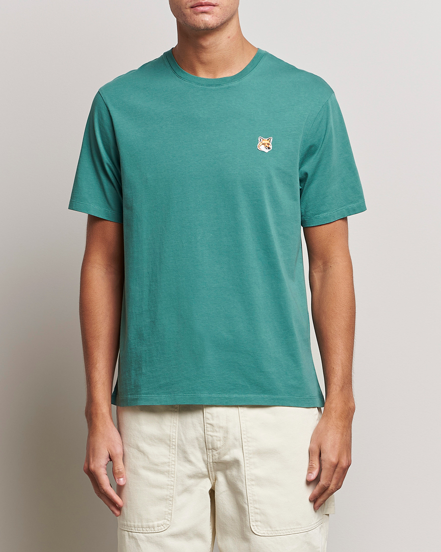 Herren |  | Maison Kitsuné | Fox Head T-Shirt Teal Green