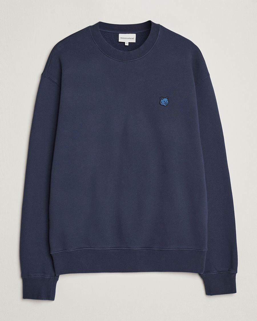 Herren | | Maison Kitsuné | Tonal Fox Head Sweatshirt Ink Blue