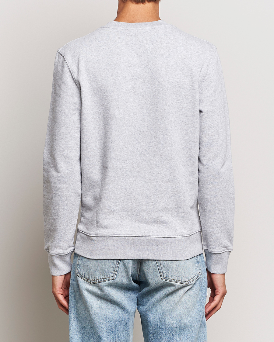 Herren | Pullover | Maison Kitsuné | Mini Handwriting Sweatshirt Light Grey Melange