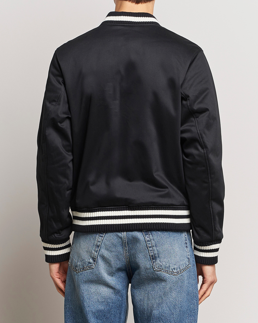 Herren | Jacken | Maison Kitsuné | Grey Fox Teddy Varsity Jacket Black