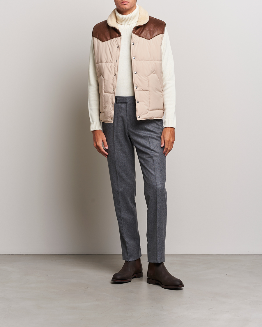 Herren | Jacken | Gran Sasso | Aspen Padded Vest Beige/Brown