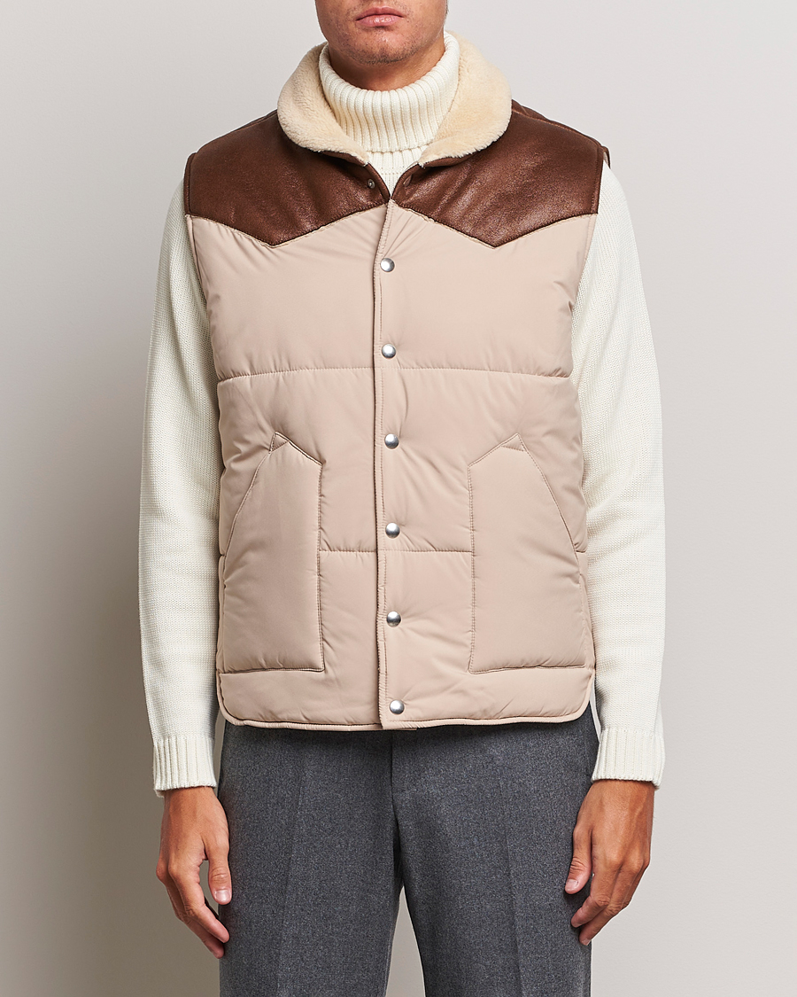 Herren | Jacken | Gran Sasso | Aspen Padded Vest Beige/Brown