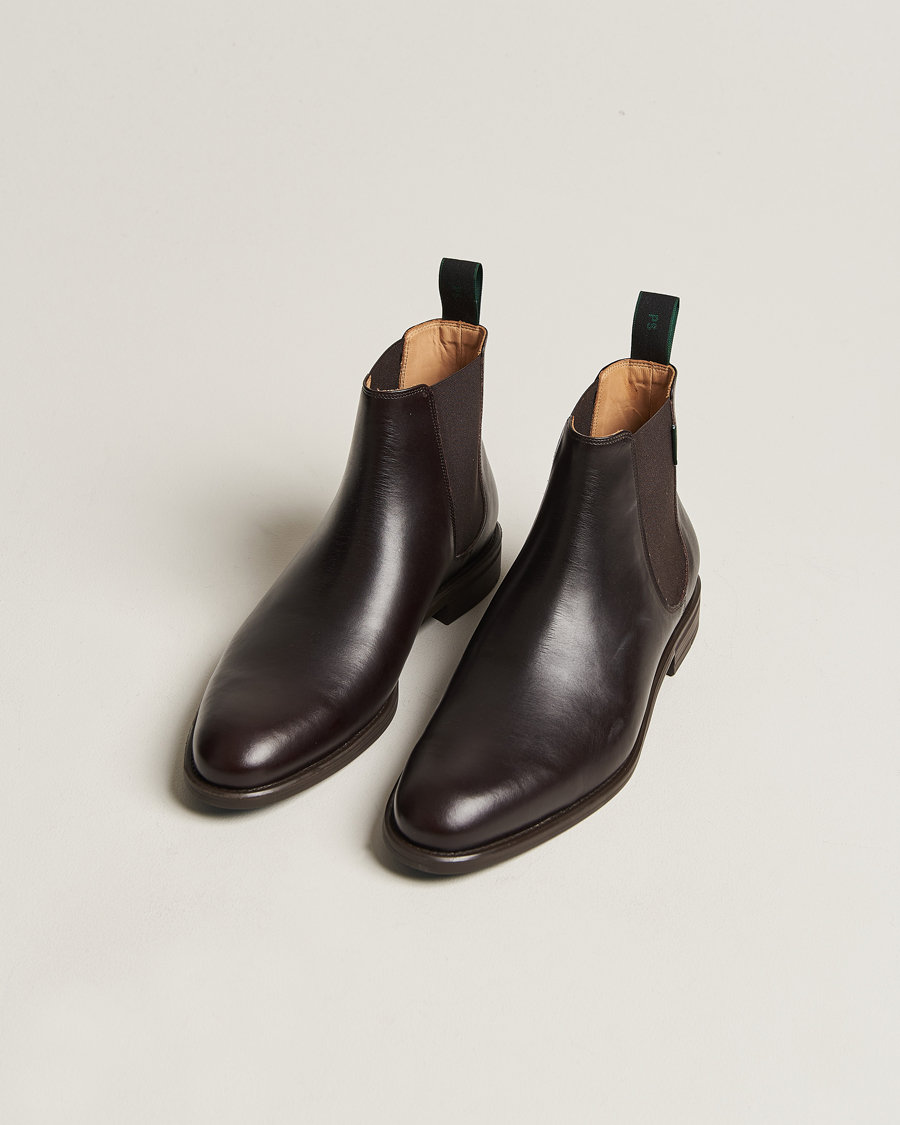 Herren | PS Paul Smith Cedric Leather Chelsea Boot Dark Brown | PS Paul Smith | Cedric Leather Chelsea Boot Dark Brown