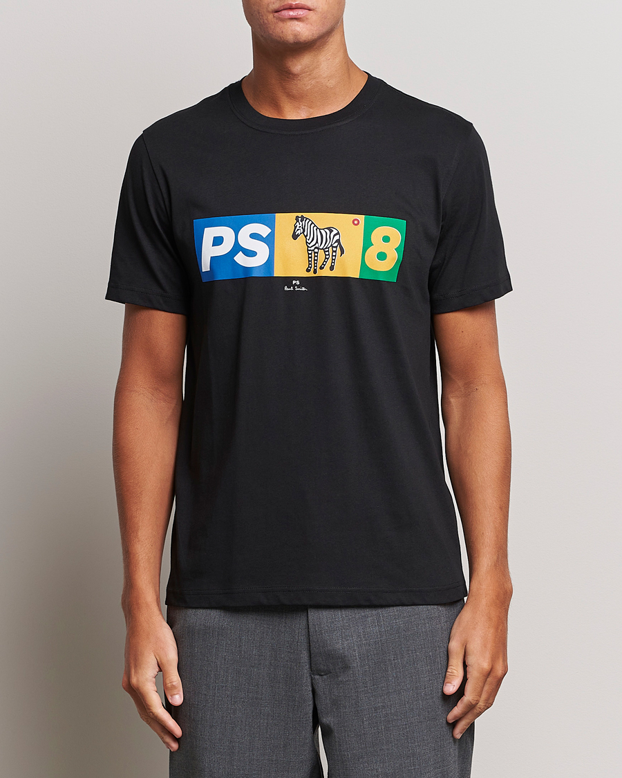 Herren |  | PS Paul Smith | PS8 Zebra Crew Neck T-Shirt Black