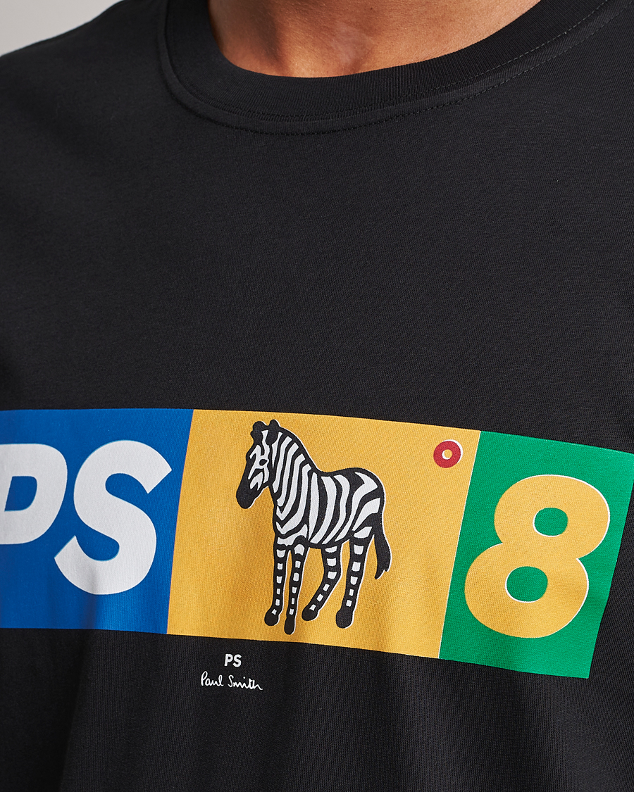 Herren | T-Shirts | PS Paul Smith | PS8 Zebra Crew Neck T-Shirt Black