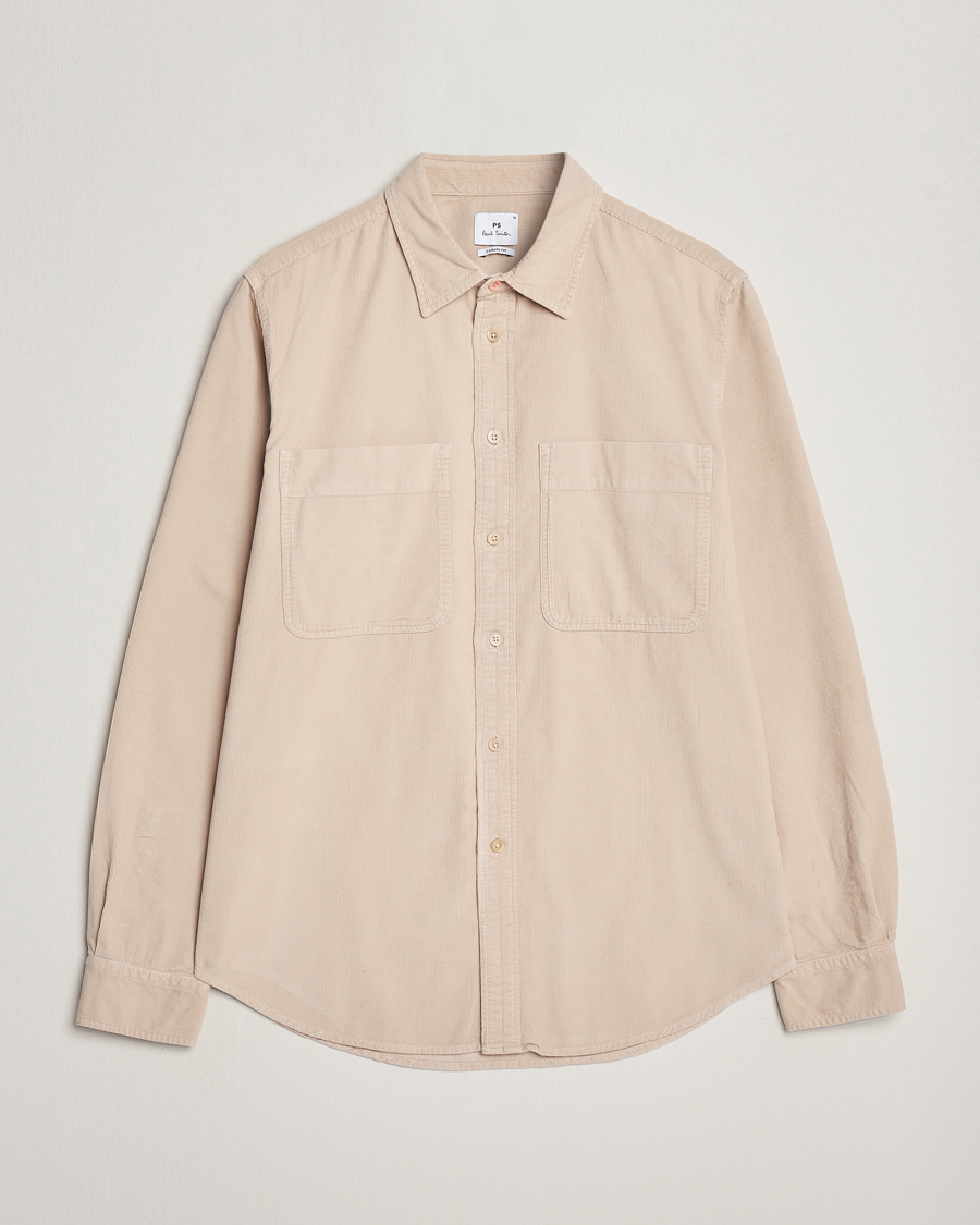 Herren | Paul Smith | PS Paul Smith | Cotton Pocket Casual Shirt Beige