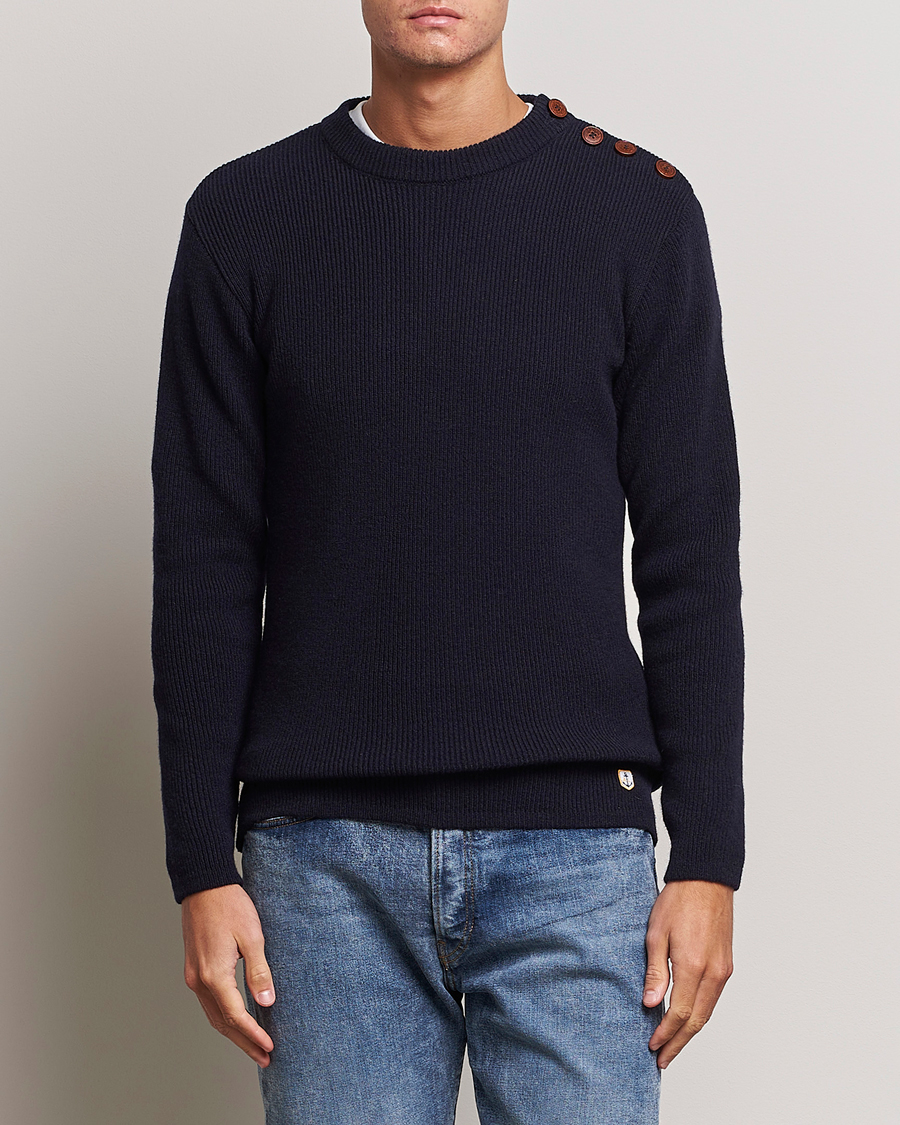 Herren |  | Armor-lux | Pull Marin Wool Sweater Navy