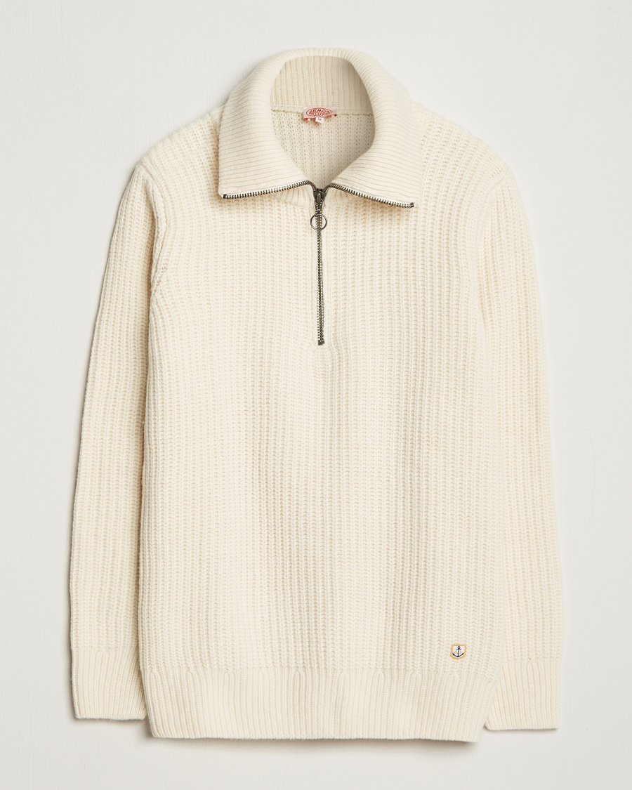 Herren | Pullover | Armor-lux | Pull Camionneur Wool Half Zip Nature