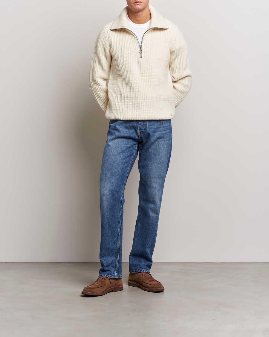 Herren | Pullover | Armor-lux | Pull Camionneur Wool Half Zip Nature