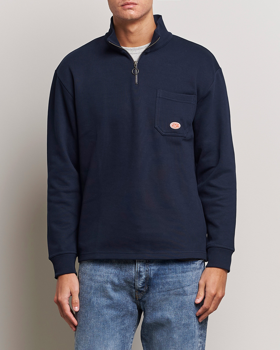 Herren |  | Armor-lux | Camioneur Cotton Half Zip Navy