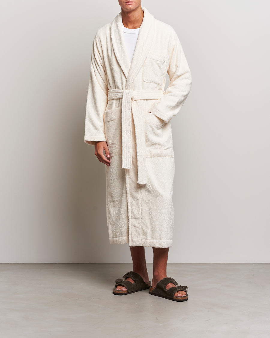 Herren | Schlafanzüge & Bademäntel | Tekla | Organic Terry Bathrobe Ivory