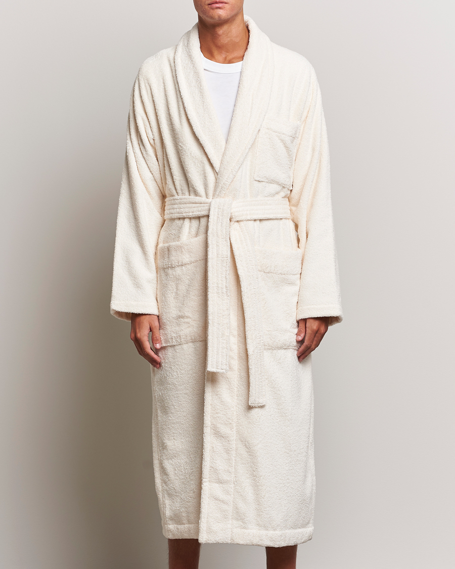 Herren | Schlafanzüge & Bademäntel | Tekla | Organic Terry Bathrobe Ivory