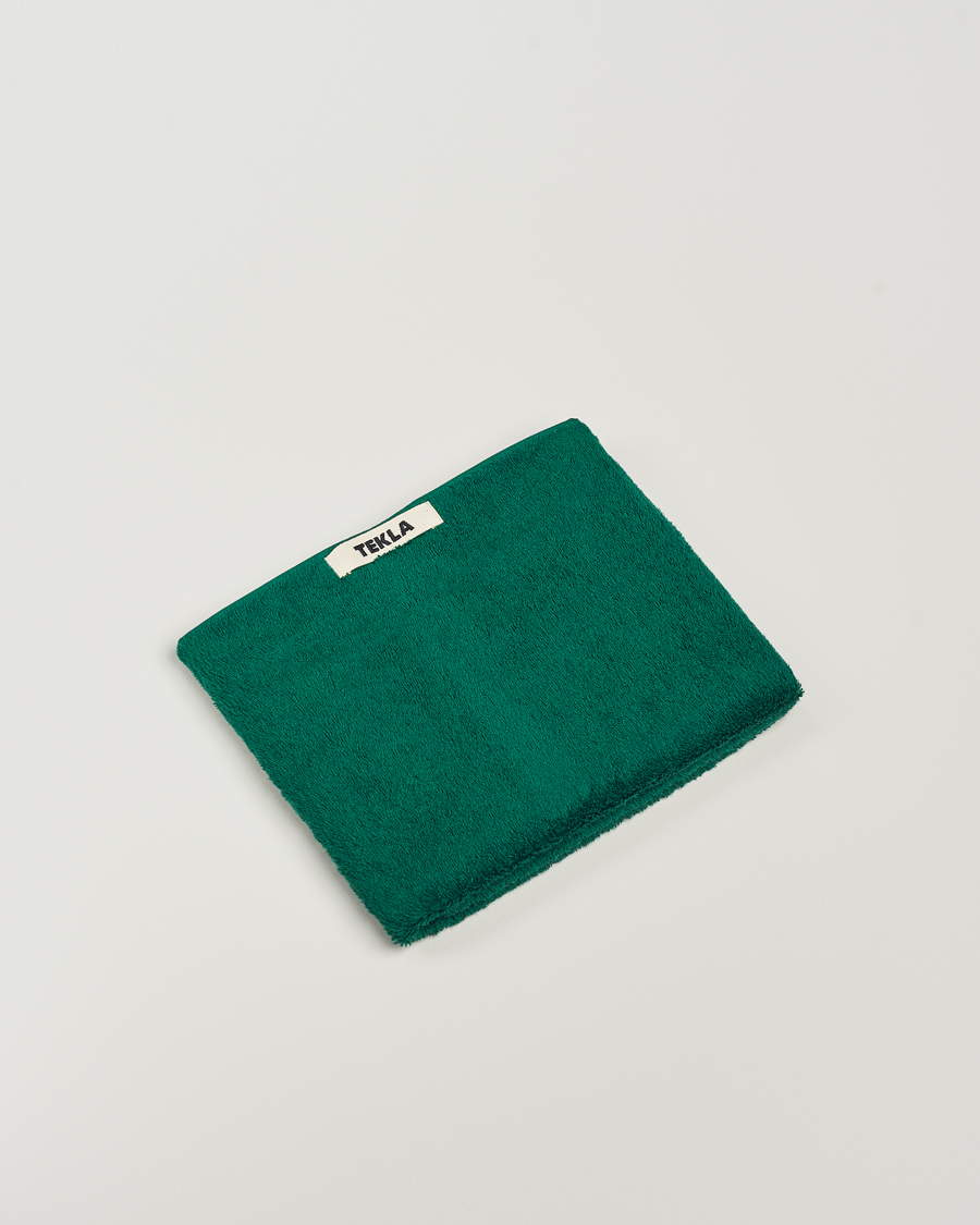 Herren | Textilien | Tekla | Organic Terry Hand Towel Teal Green