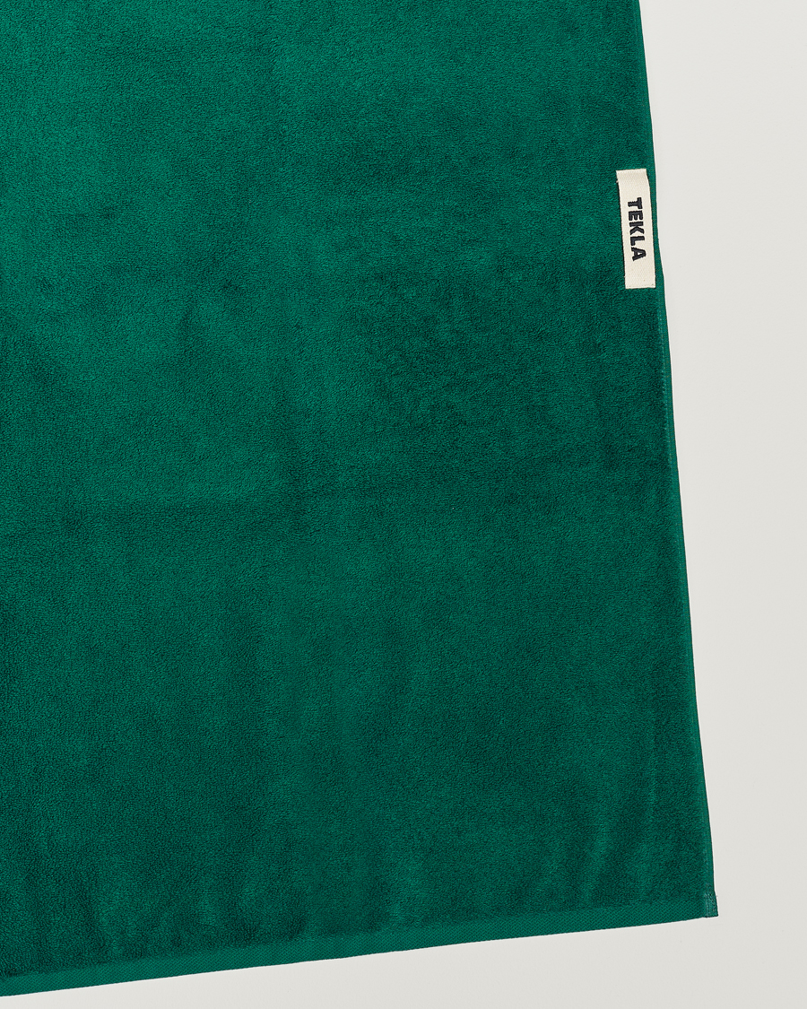 Men | Tekla | Tekla | Organic Terry Hand Towel Teal Green