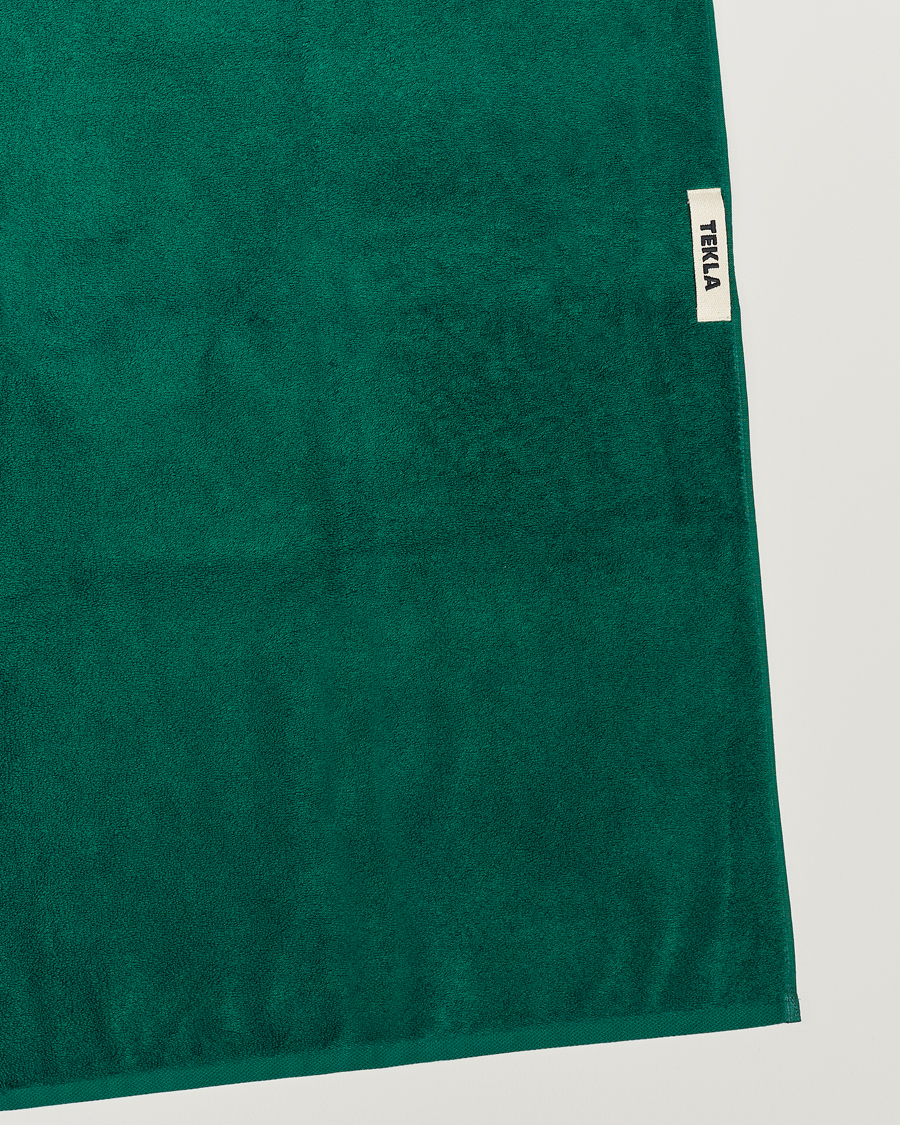 Herren | Lifestyle | Tekla | Organic Terry Hand Towel Teal Green