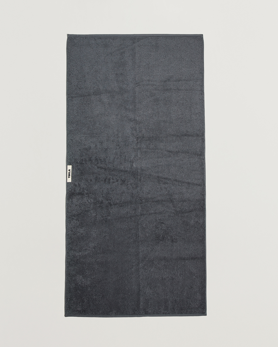 Herren | Textilien | Tekla | Organic Terry Bath Towel Charcoal Grey