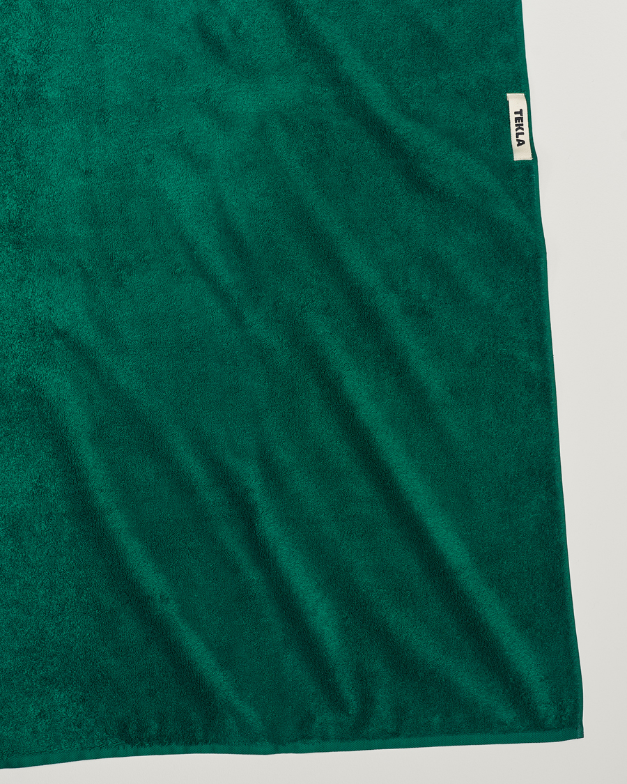 Herren | Tekla | Tekla | Organic Terry Bath Towel Teal Green