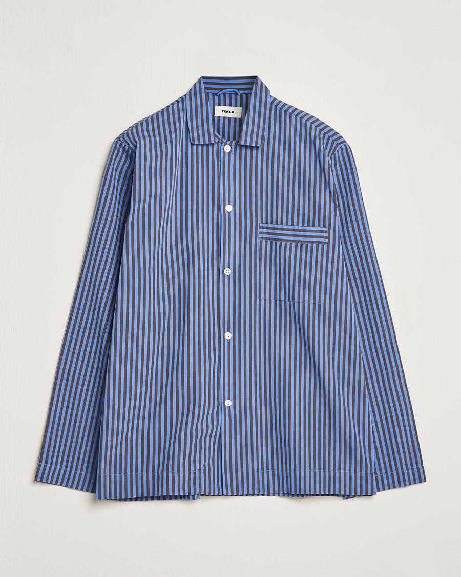 Herren | Schlafanzüge & Bademäntel | Tekla | Poplin Pyjama Shirt Verneuil Stripes