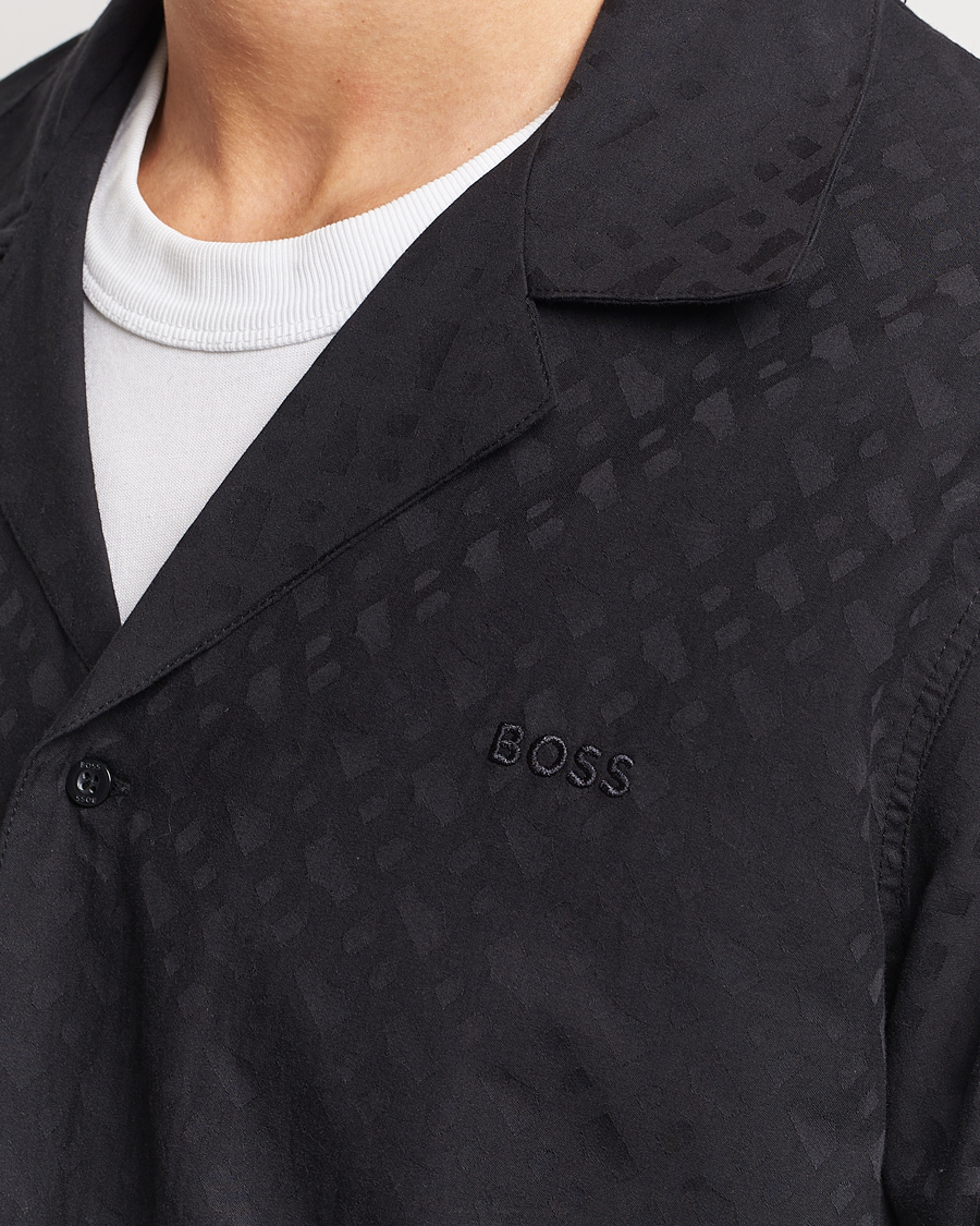 Herren | Schlafanzüge & Bademäntel | BOSS BLACK | Premium Monogram Pyjama Set Black