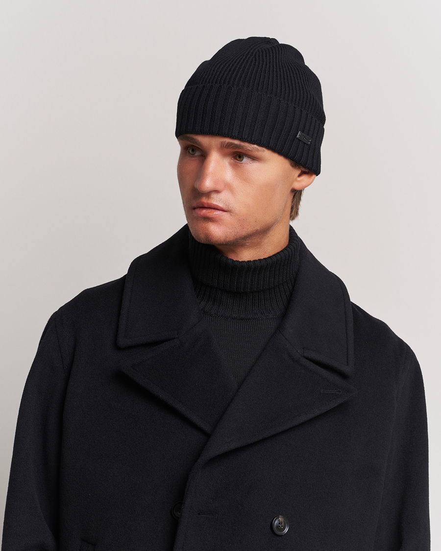 Herren | BOSS BLACK Fati Wool Beanie Black | BOSS BLACK | Fati Wool Beanie Black