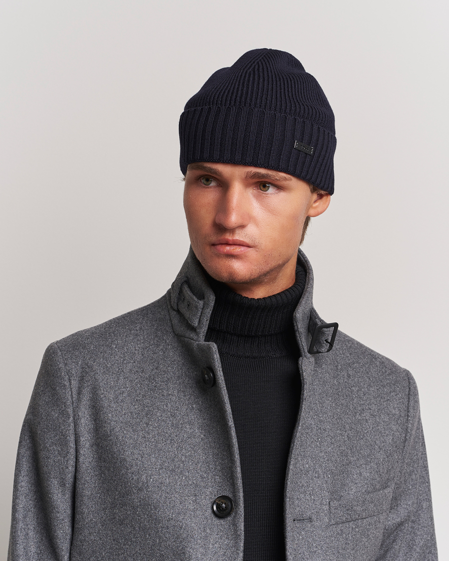 Herren |  | BOSS BLACK | Fati Beanie Dark Blue