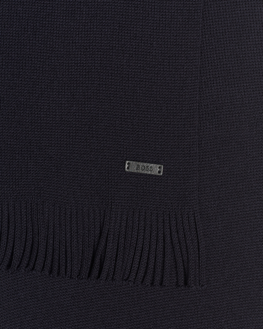 Herren | BOSS BLACK Albas Wool Scarf Dark Blue | BOSS BLACK | Albas Wool Scarf Dark Blue